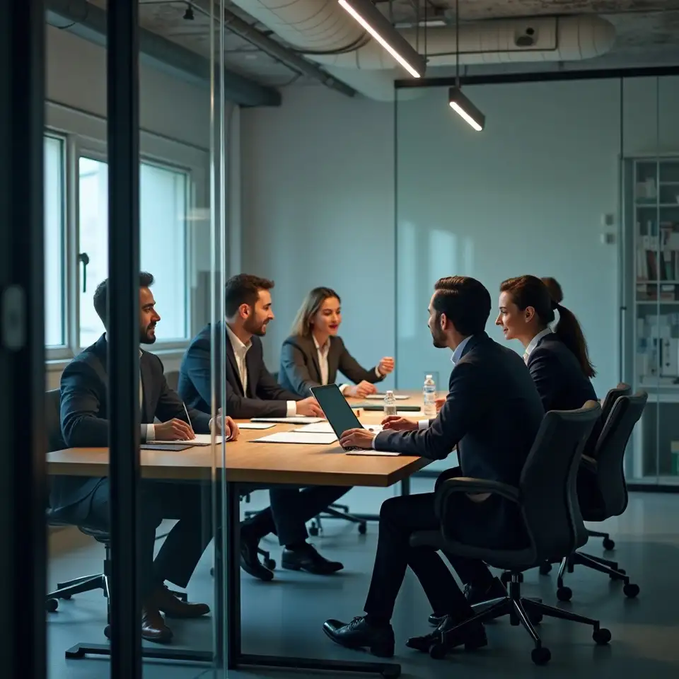 Reunião executiva financeira em Portugal